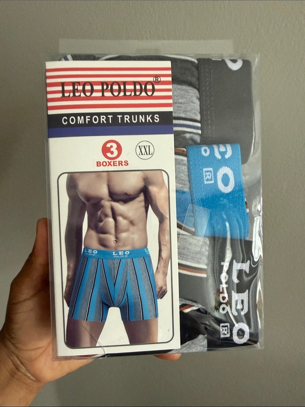 Men's Blue Comfort Trunks - 3 Pack